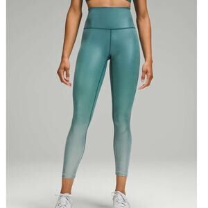 Lululemon Women’s 8 Legging Wunder Train High Rise Tight 25" Inseam Shine Foil